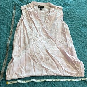 White House Black Market Light Pink Sleeveless Blouse